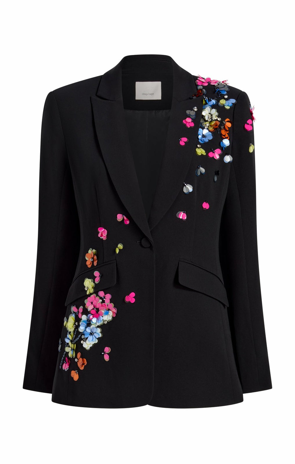 Paillette Vines Cheyenne Blazer Black/Multi