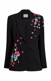 Paillette Vines Cheyenne Blazer Black/Multi