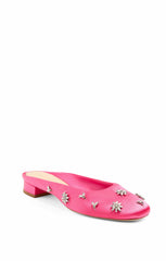 Callie Satin Mule Calla Lily/Clear