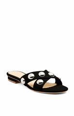 Grace Studded Sandal Black