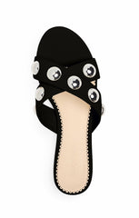 Grace Studded Sandal Black