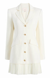 Long Sleeve Regan Dress Ivory