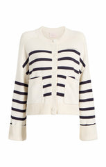 Berenice Amour Cardigan Ivory/Navy