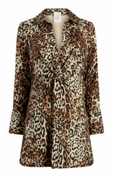 Leopard Denim Mckenna Dress Black/Sahara
