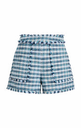 Matilda Tweed Allen Short Navy Multi