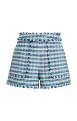 Matilda Tweed Allen Short Navy Multi
