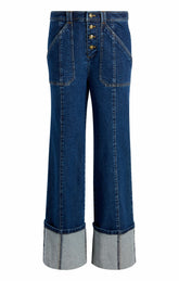 Cuffed Benji Pant Oceane