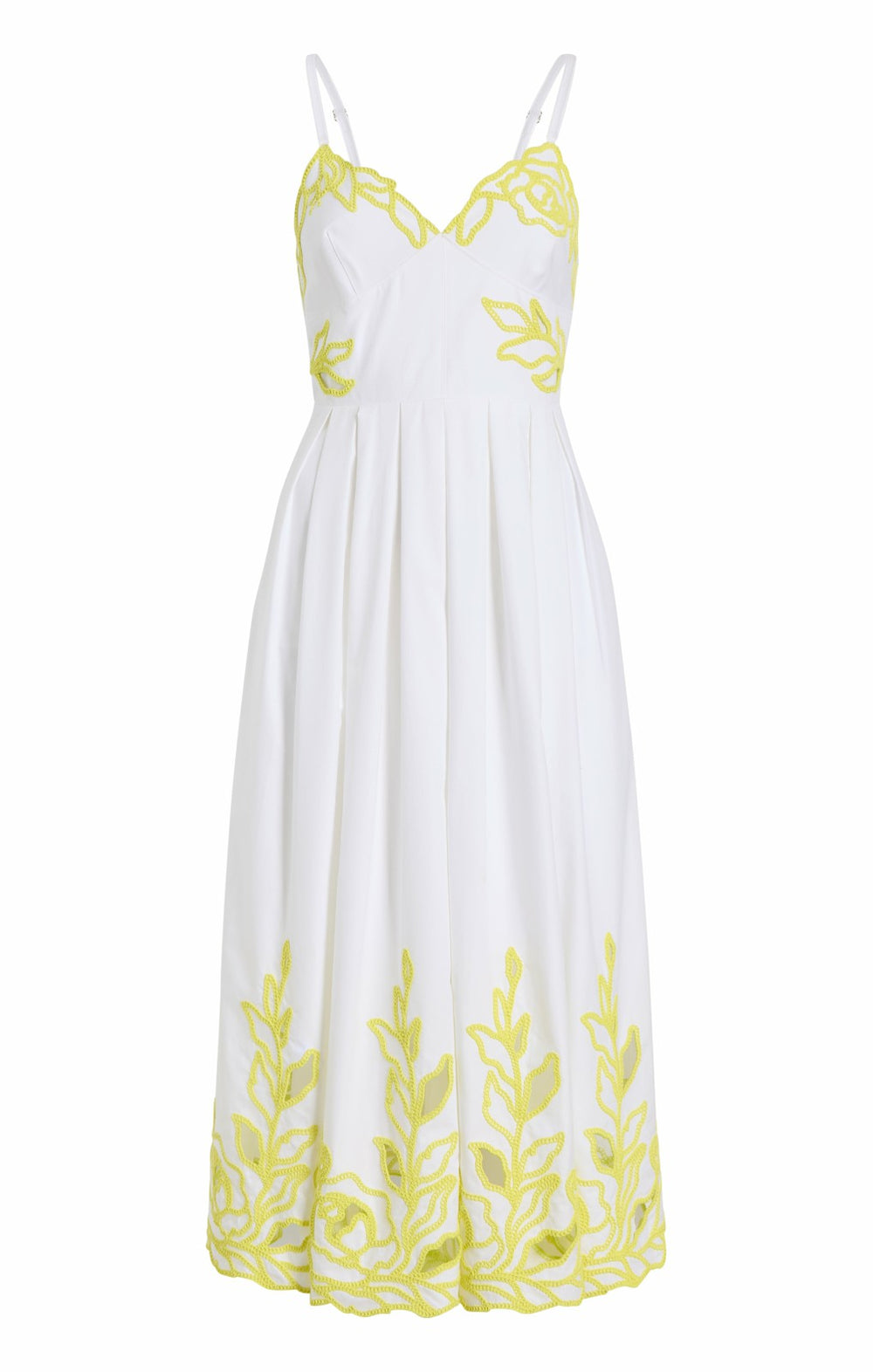 Trailing Peonies Maude Dress White/Golden Glow