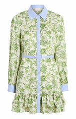 Ivy Paisley Tirza Dress Ivory Multi/Blue Hydrangea