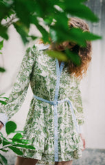 Ivy Paisley Tirza Dress Ivory Multi/Blue Hydrangea