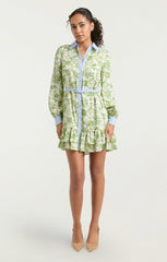 Ivy Paisley Tirza Dress Ivory Multi/Blue Hydrangea
