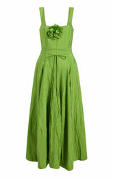 Flower Joisian Dress Salted Lime
