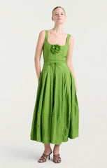 Flower Joisian Dress Salted Lime
