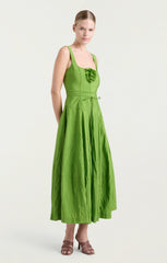 Flower Joisian Dress Salted Lime