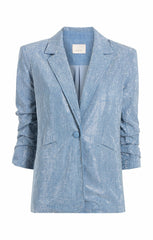 Chambray Heatset Kylie Jacket Medium Blue