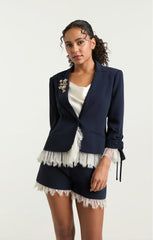 Le Petit Roxie Blazer Navy/Ivory