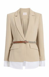 Vittoria Jacket Khaki/White