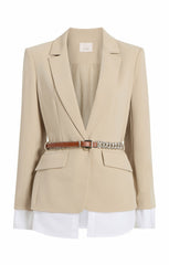Vittoria Jacket Khaki/White