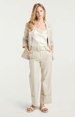 Lurex Linen Vassi Pant Plaster