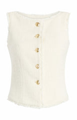 Boucle Camen Vest Gardenia