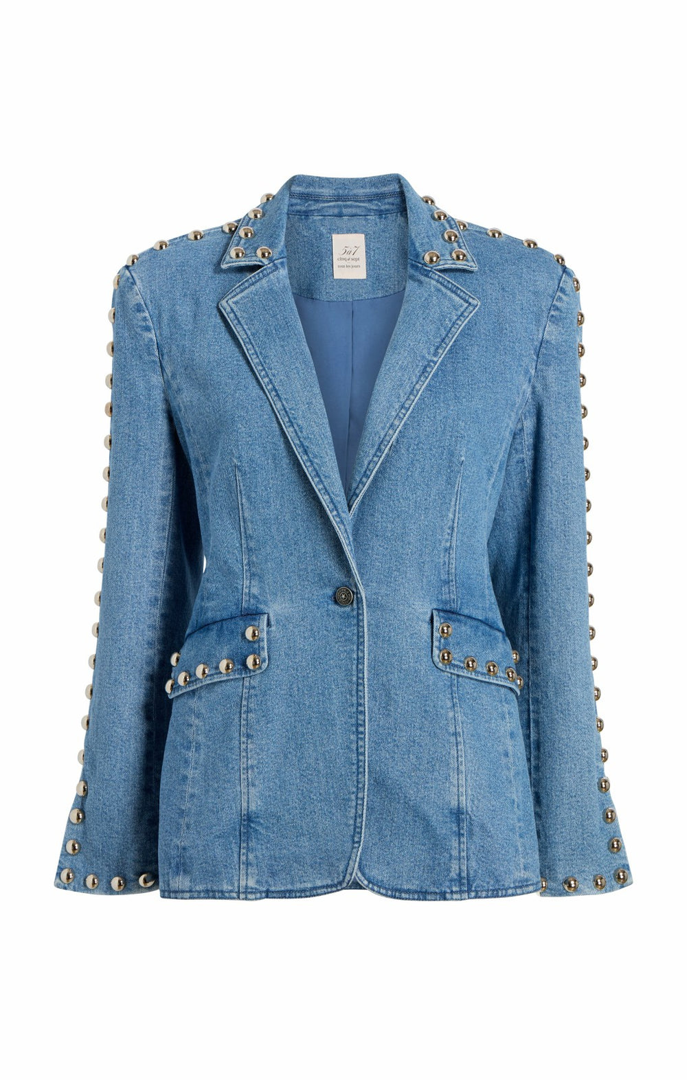 Studded Milly Jacket Blue Haze