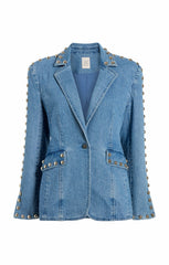Studded Milly Jacket Blue Haze