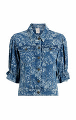 Sketchbook Floral Sylvain Jacket Indigo/White