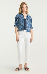 Sketchbook Floral Sylvain Jacket Indigo/White