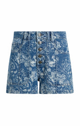 Sketchbook Floral Vivian Short Indigo/White