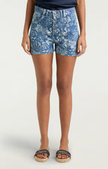 Sketchbook Floral Vivian Short Indigo/White