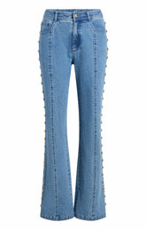 Studded Shailene Pant Blue Haze
