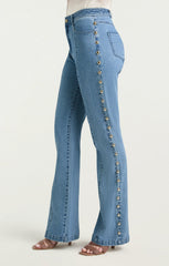 Studded Shailene Pant Blue Haze