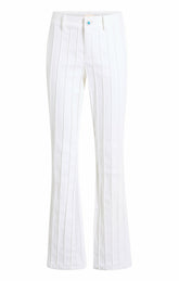 Turquoise Embellished Alina Pant White