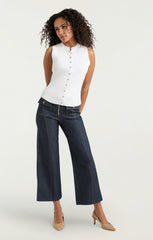 Sleeveless Beverly Top White
