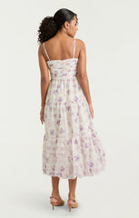 Tossed Poppies Joie Dress Ivory Multi