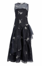 Roberta Dress Navy/Ivory