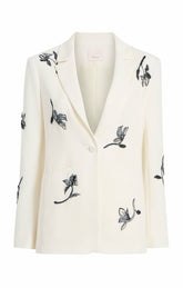 Falling Lilies Karlie Blazer Ivory/Navy
