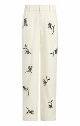 Falling Lilies Zinon Pant Ivory/Navy