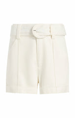 Linen Suiting Aldi Short Ivory