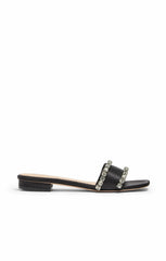 Catherine Crystal Slide Black/Clear