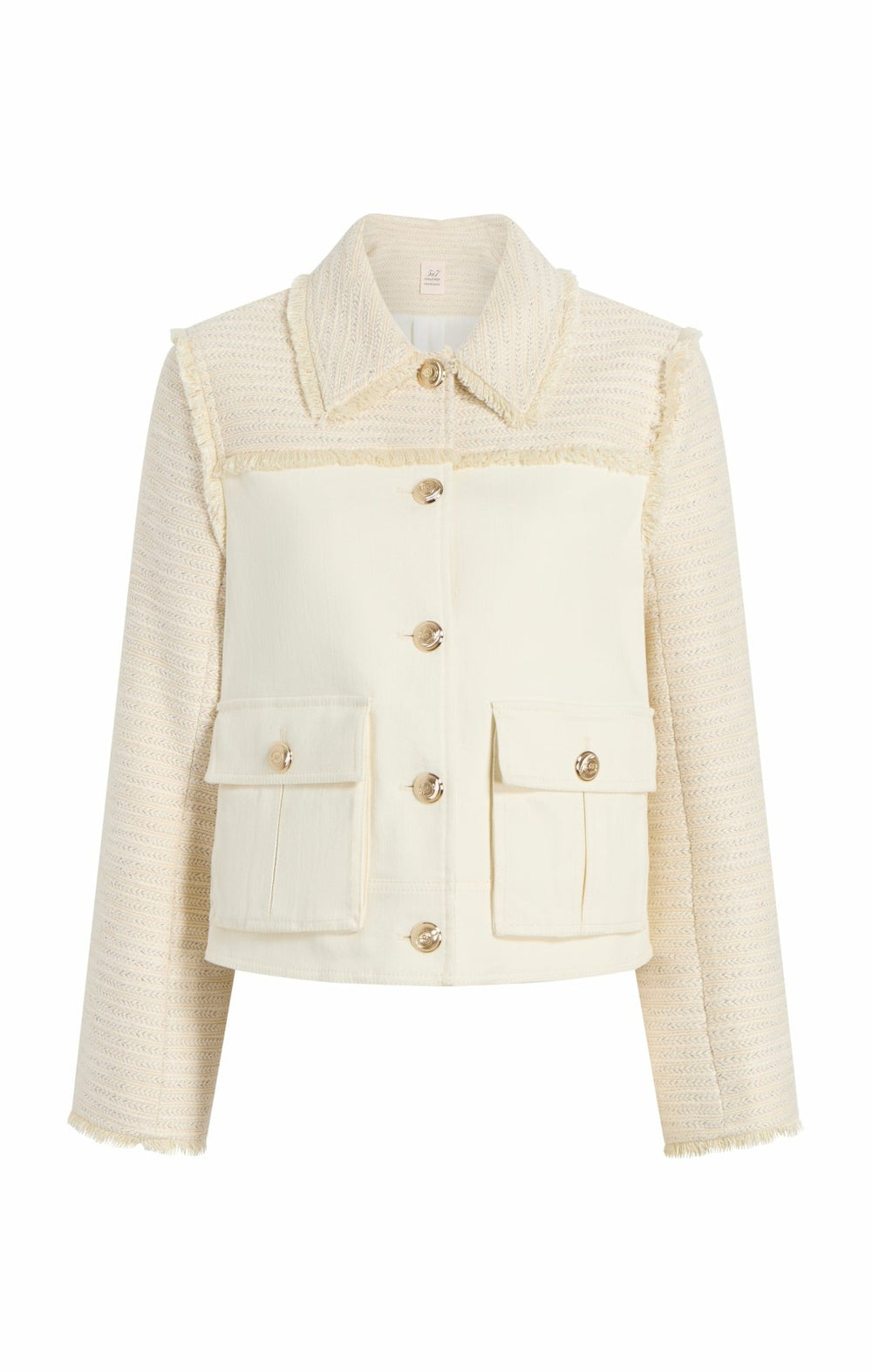 Braided Tweed Liliana Jacket Whisper White/Gardenia