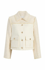 Braided Tweed Liliana Jacket Whisper White/Gardenia