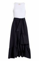 Zayla Dress White/Navy