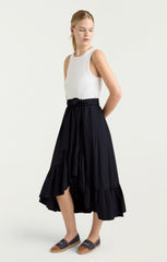 Zayla Dress White/Navy
