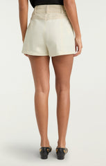 Braided Tweed Gaelle Shorts Whisper White/Gardenia