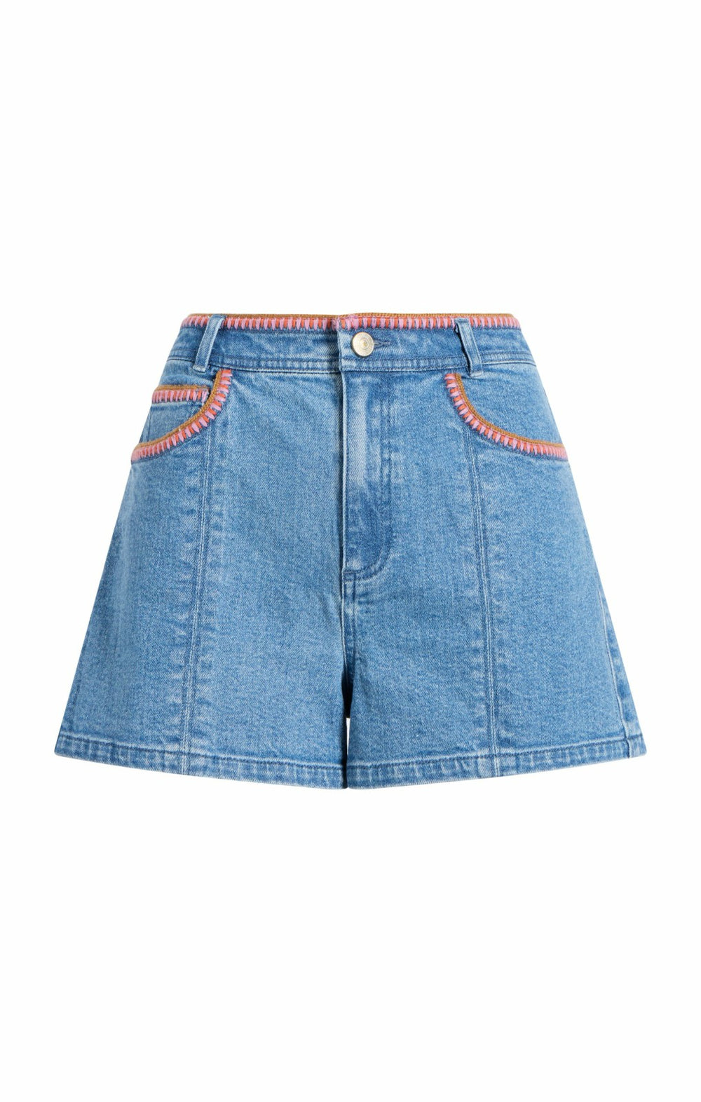 Crochet Ceil Short Blue Haze/Carnation
