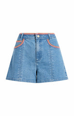Crochet Ceil Short Blue Haze/Carnation