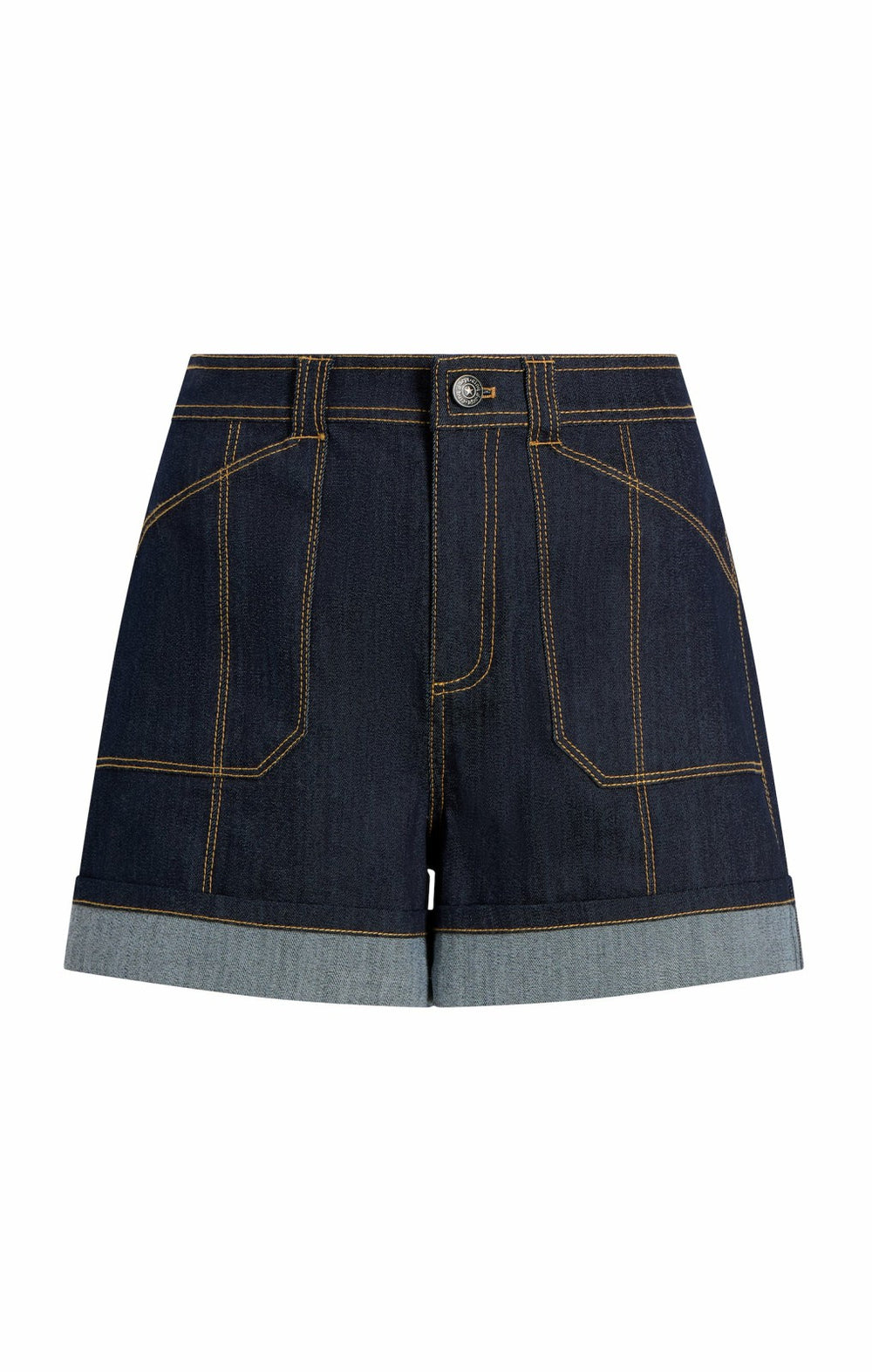Cuffed Benji Short Indigo