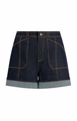 Cuffed Benji Short Indigo