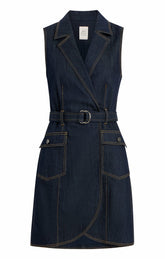 Sleeveless Jenessa Dress Indigo